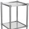 Organize It All Free Standing 4-Tier Glass Shelf Tower
